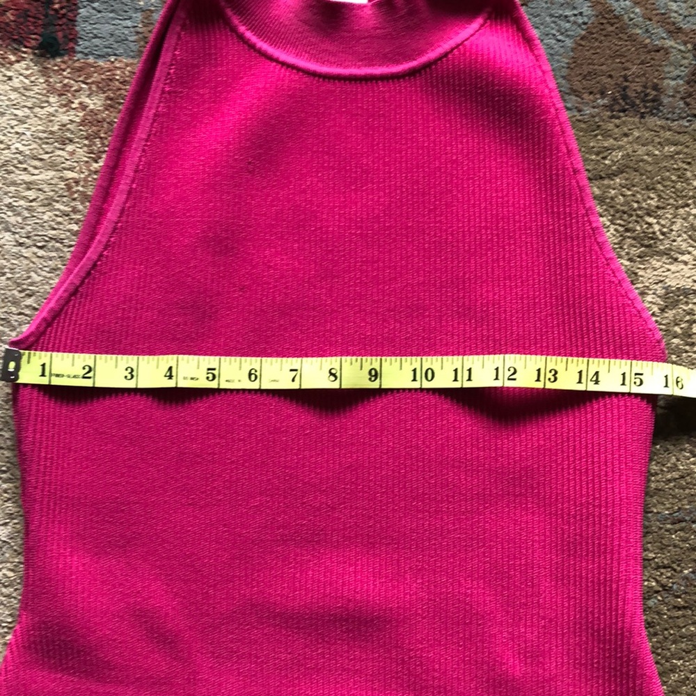 Babaton bodycon Fusia Sculpt Knit Dress large pink - Picture 7 of 11
